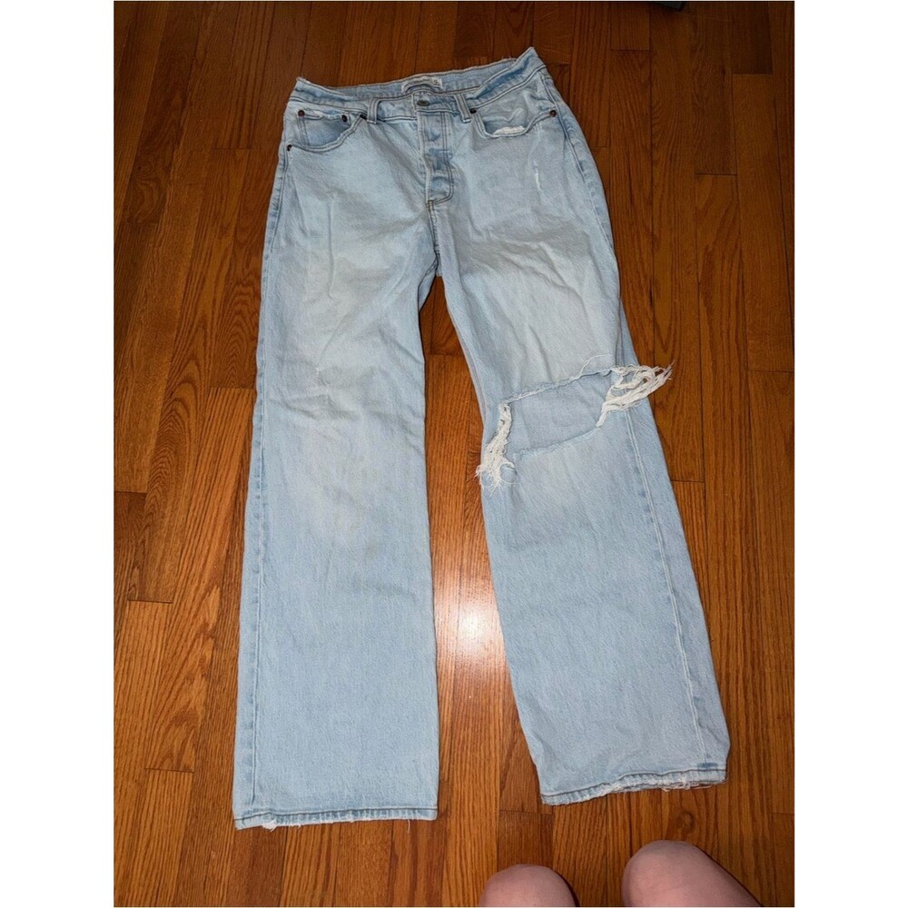 Abercrombie and Fitch the 90s baggy low rise jeans 27/4s